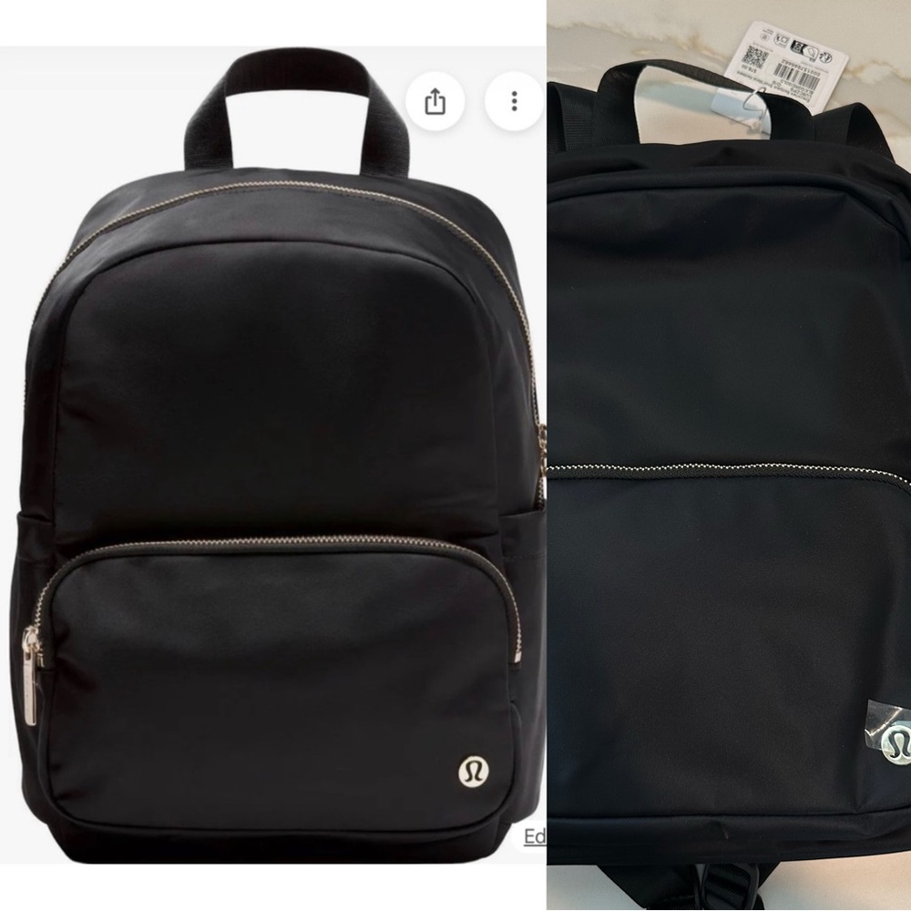 NWT Lululemon Everywhere Backpack Small 11.5l - Black/graphite Grey/gold